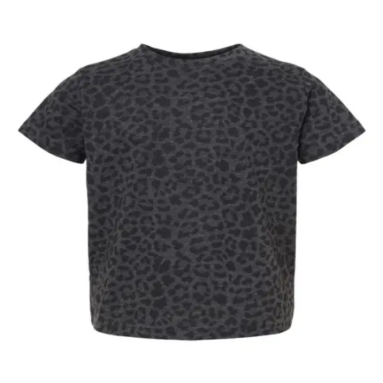 Rabbit Skins&reg; Toddler Fine Jersey Tee - 3321 Black Leopard {1}