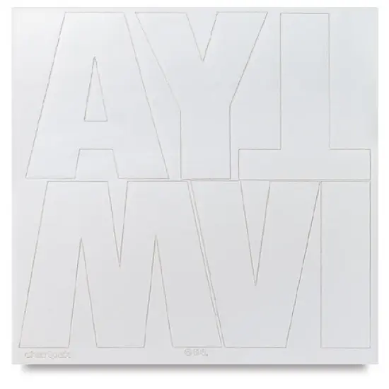 Chartpak Vinyl Letters - 6" Capital Letters, White {2}