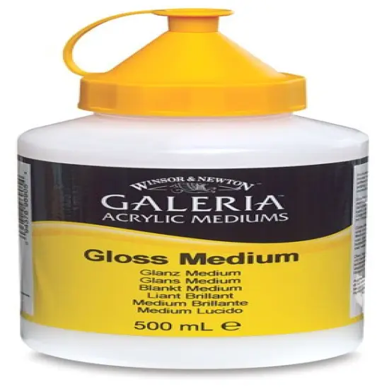 Winsor & Newton Galeria Acrylic Medium - Gloss, 500 ml bottle {1}