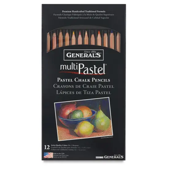 General's Pastel Chalk Pencil Set - Assorted Colors, Set of 12 {2}