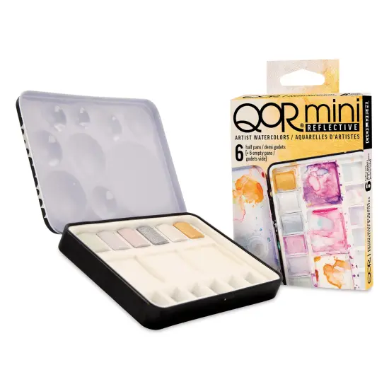 QoR Watercolor Set - Reflective, Set of 6 Half Pans {1}