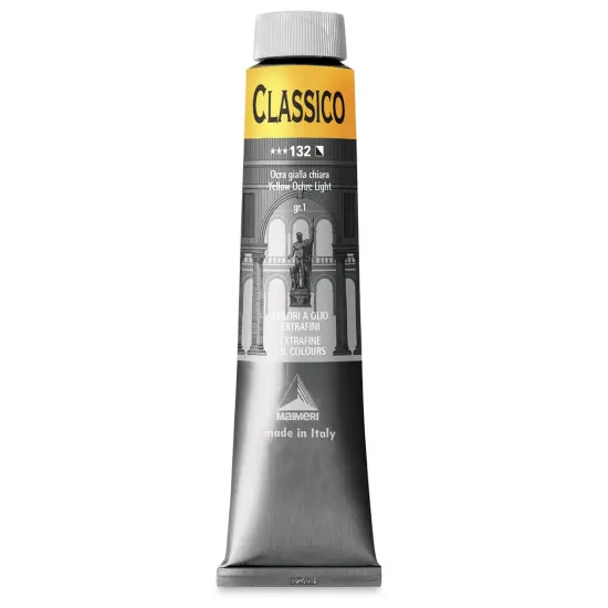 Maimeri Classico Oil Color - Yellow Ochre Light, 200 ml tube {1}