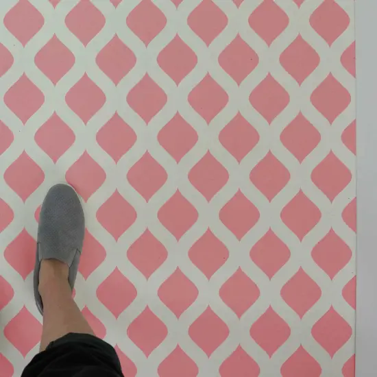 Amina Wall, Floor, Tile, Patio, Concrete Stencil {6}