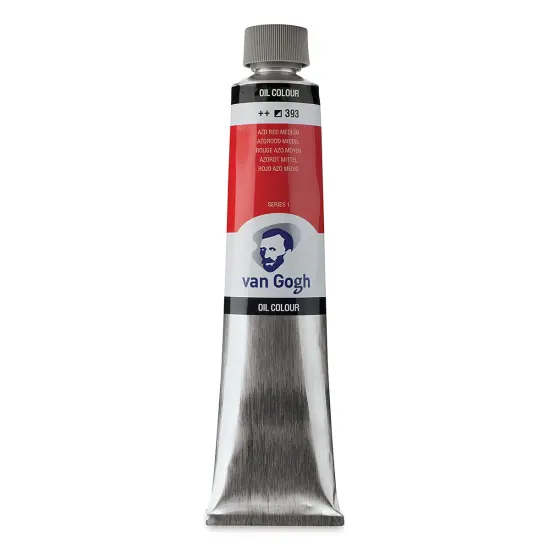 Van Gogh Oil Paint - Azo Red Medium, 200 ml tube {1}
