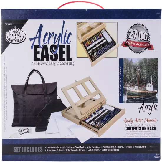 Royal & Langnickel(R) Easel Art Set W/Easy To Store Bag-Acrylic {1}