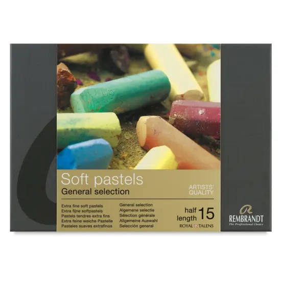 Rembrandt Soft Pastel Set - Assorted Colors, Half Sticks , Set of 15 {1}