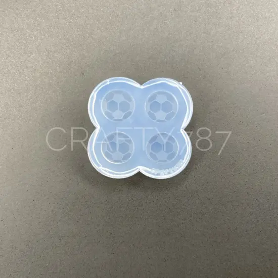 Soccer Ball Stud Earring Silicone Mold(A6) {3}