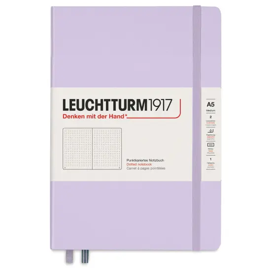 Leuchtturm1917 Dotted Hardbound Notebook - Lilac, 5-3/4" x 8-1/4" {1}