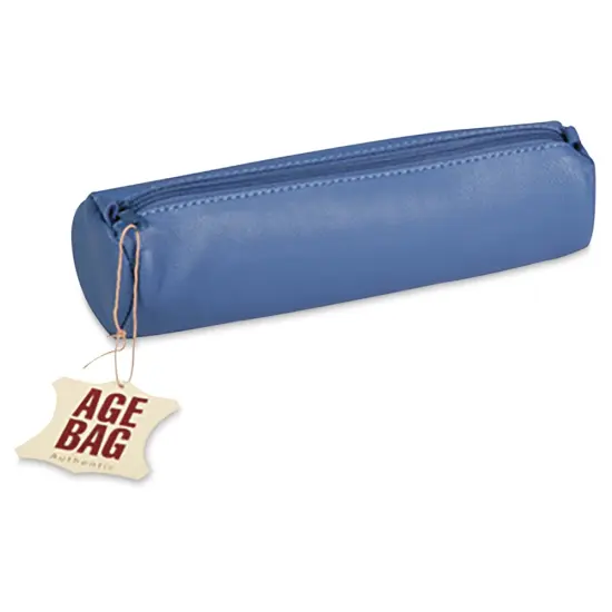 Clairefontaine Round Leather Pencil Case - Blue {1}