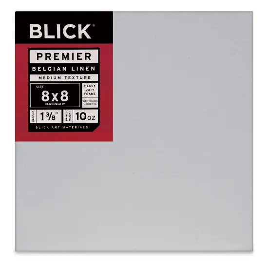 Blick Premier Belgian Linen - 8" x 8", Oil-Primed, 1-3/8" Profile {1}