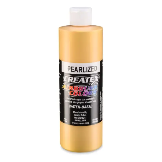 Createx Airbrush Color - 16 oz, Pearl Satin Gold {1}