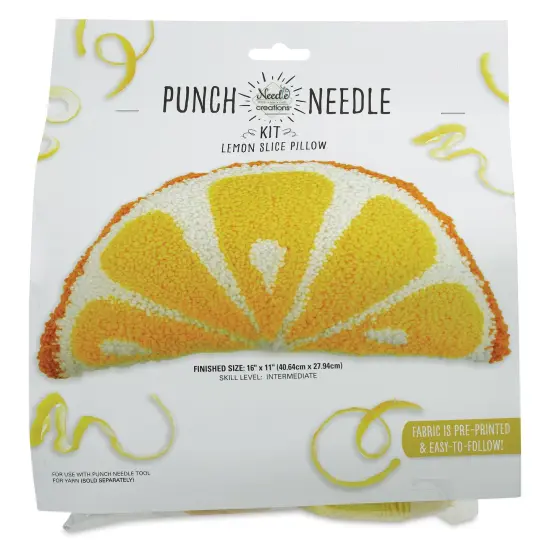 Needle Creations Punch Needle Pillow Kit - Lemon Slice {1}