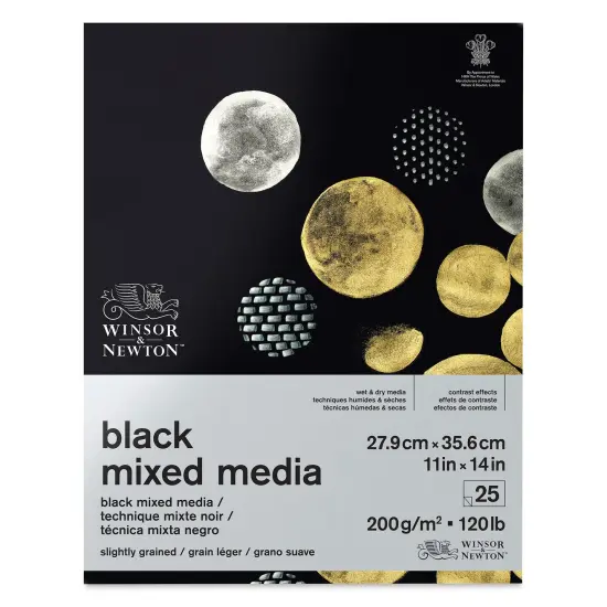 Winsor & Newton Black Mixed Media Pad - 11" x 14" {1}