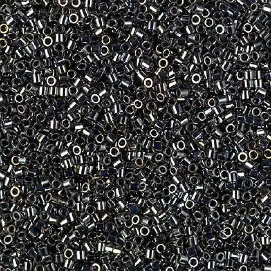 Miyuki Delica Bead 15/0, DBS0026, Metallic Steel Iris {1}