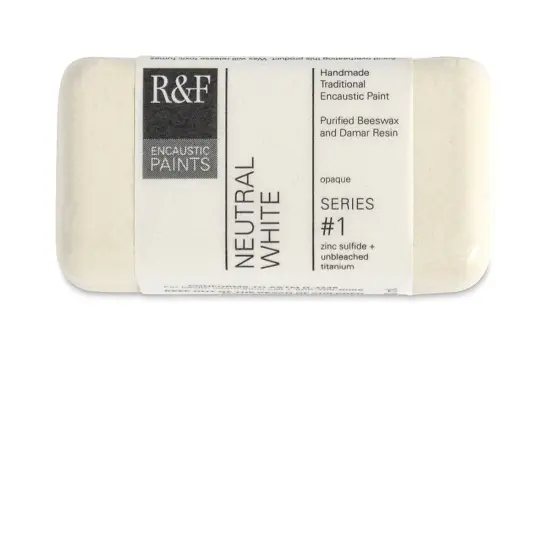 R&F Encaustic Paint Block - Neutral White, 40 ml block {2}