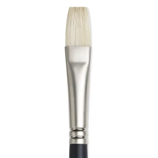 Winsor & Newton Artists' Oil Brush - Flat, Long Handle, Size 8 {1}