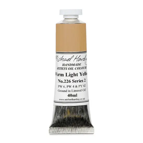 Michael Harding Artists Oil Color &ndash; Warm Light Yellow, 40 ml tube {1}