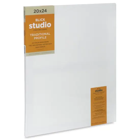 Blick Studio Stretched Cotton Canvas - Traditional Profile, 20" x 24" {1}