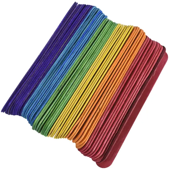 Pepperell Crafts Jumbo Craft Sticks 300/Pkg-Colored {2}