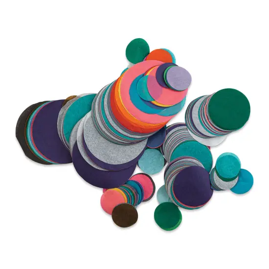 Spectra Bleeding Art Tissue Shapes - Assorted Circles, Pkg of 2250 {1}