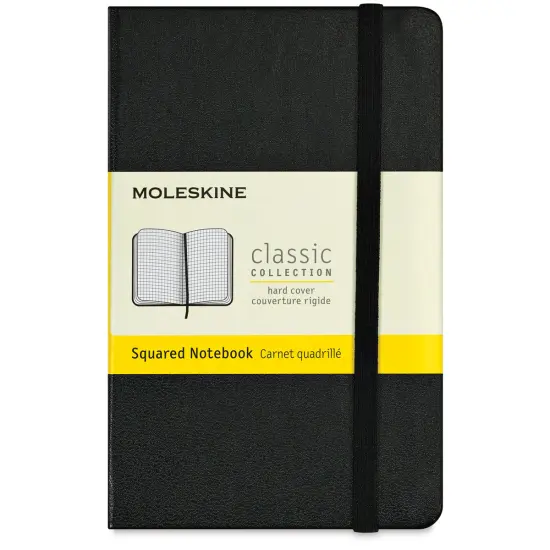 Moleskine Classic Hardcover Notebook - Black, Gridded, 5-1/2" x 3-1/2" {1}
