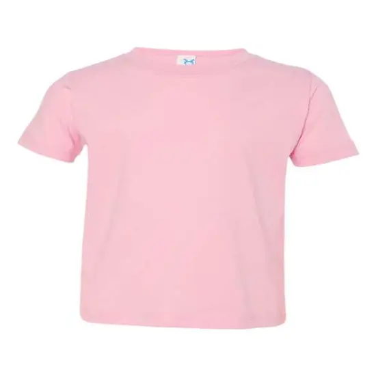 Rabbit Skins&reg; Toddler Crewneck Short Sleeve Fine Jersey Tee Pink {1}