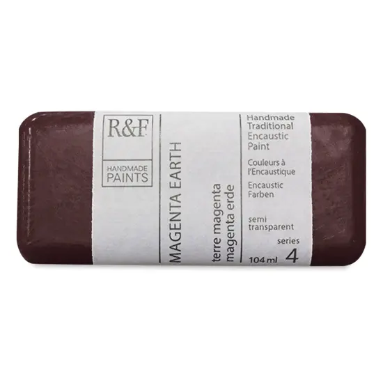 R&F Encaustic Paint Block - Magenta Earth, 104 ml, Block {1}