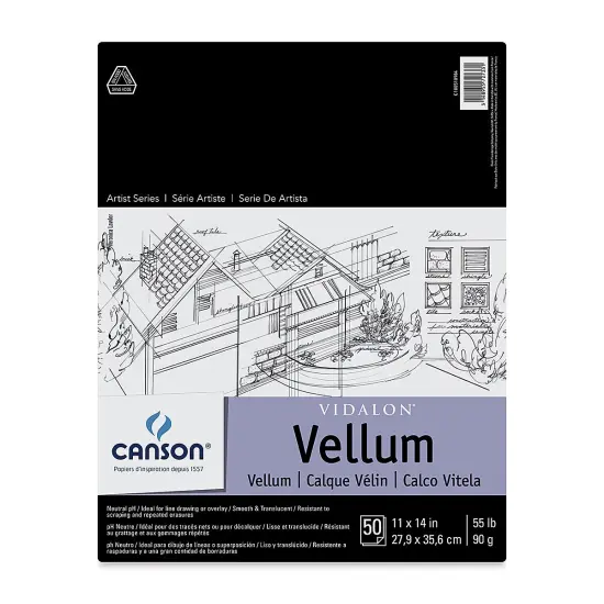 Canson Vidalon Vellum - 11" x 14", 50 Sheets {1}