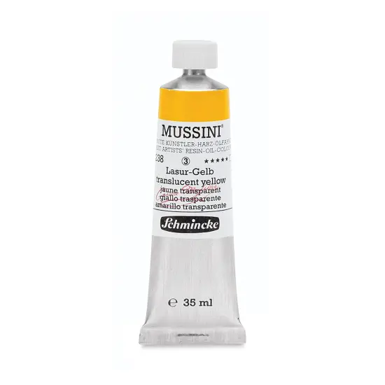 Schmincke Mussini Oil Colors - Translucent Yellow, 35 ml tube {1}