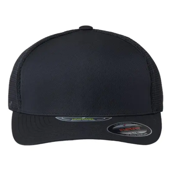 Flexfit&reg; Unipanel Trucker Cap True Navy/ White {4}