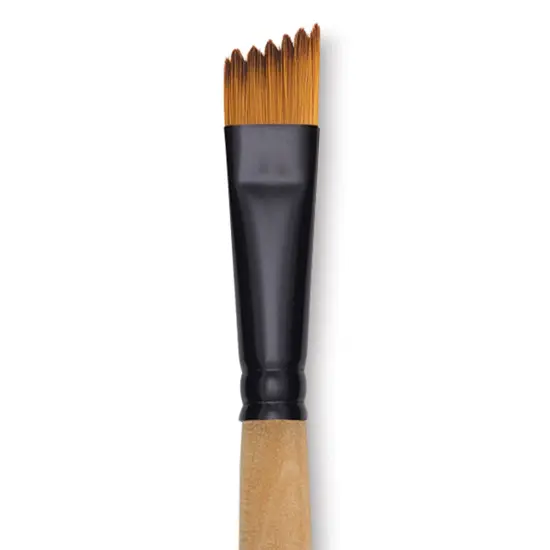 Dynasty Black Gold Brush - Wave Angle, Short Handle, 1/2" {1}