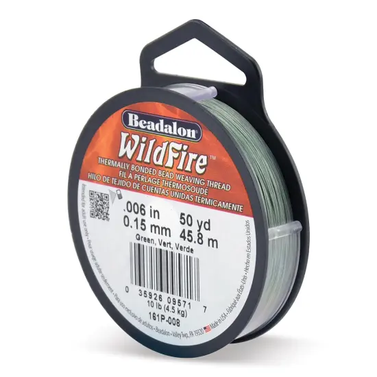 Beadalon WildFire Beading Thread - Green, 0.006", 50 yds {1}