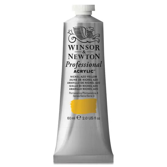Winsor & Newton Professional Acrylics - Nickel Azo Yellow, 60 ml tube {1}