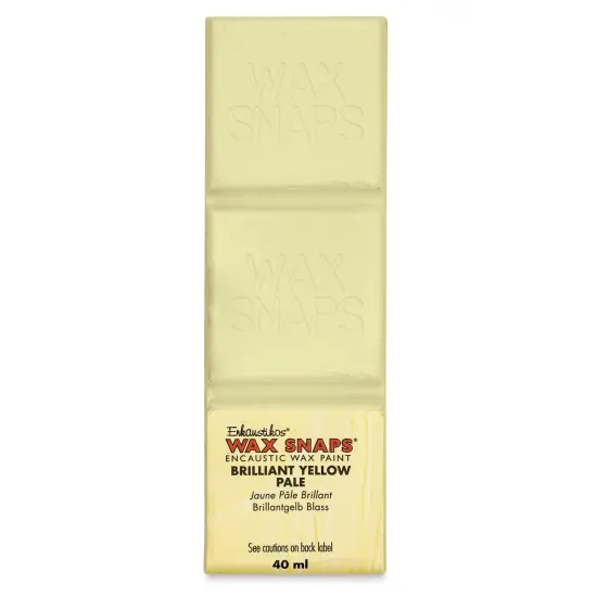 Enkaustikos Wax Snaps Encaustic Paints - Brilliant Yellow Pale, 40 ml cake {1}