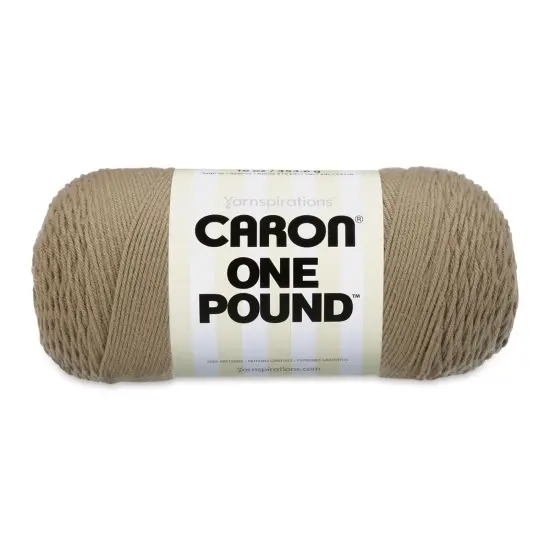 Caron One Pound Acrylic Yarn - 1 lb, 4-Ply, Taupe {1}