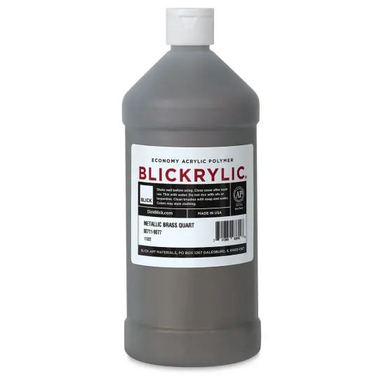 Blickrylic Student Acrylics - Metallic Brass, Quart {1}