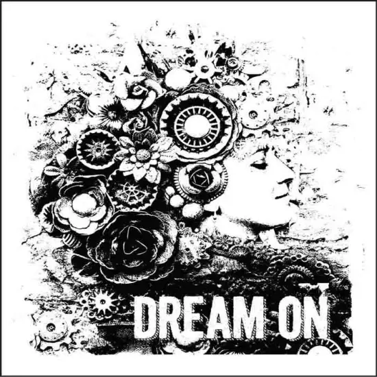 Prima Marketing Inc Wood Mounted Stamps-Dream On 655350962142 {1}