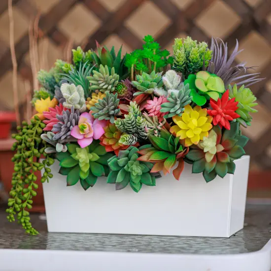 50 Pack Bulk Large Assorted Realistic Artificial Faux Succulents Aloe Plants Realistic Fake Succulent Plants, Largest Set of Succulents {4}