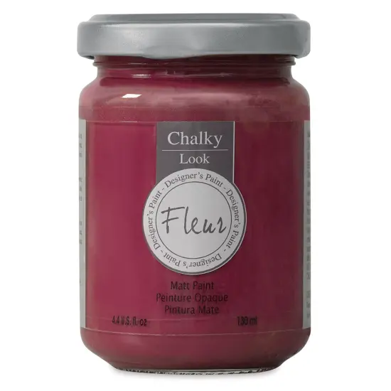 Fleur Chalky Look Paint - Porto Red, 4.4 oz jar {1}