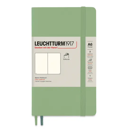 Leuchtturm1917 Blank Softcover Notebook - Sage, 3-1/2" x 6" {1}