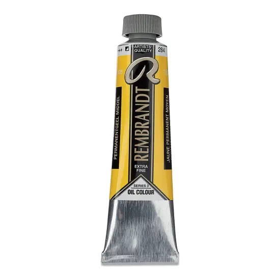 Rembrandt Artists' Oil Color - Permanent Yellow Medium, 40 ml tube {2}