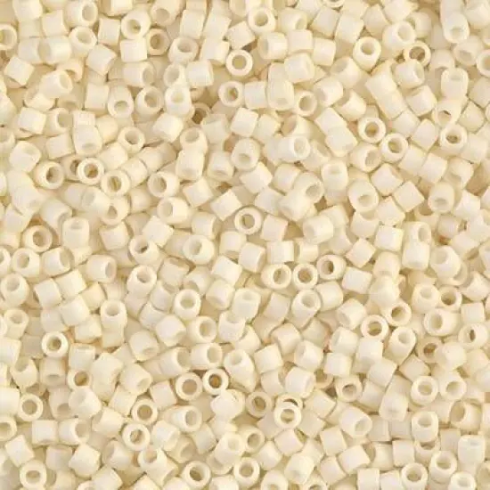 Miyuki Delica Bead 10/0, DBM0352, Matte Opaque Cream {1}