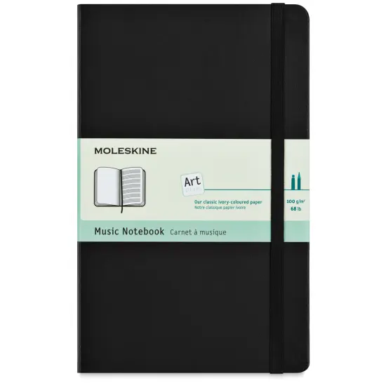 Moleskine Music Notebook, 8-1/4" x 5", 192 Pages {1}