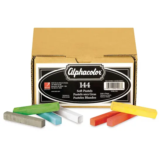 Alphacolor Soft Pastels - Basic Colors, Box of 144 {1}