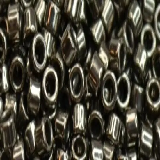 Toho Aiko Cylinder Seed Bead - TB-0602 - Metallic Steel Grey {1}