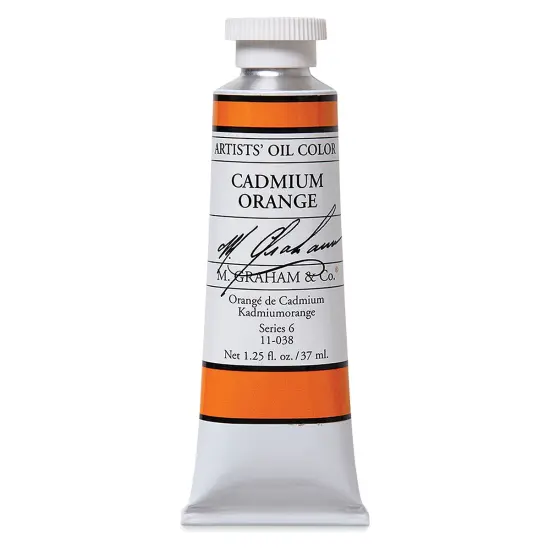 M. Graham Artists' Oil Color - Cadmium Orange, 37 ml tube {2}