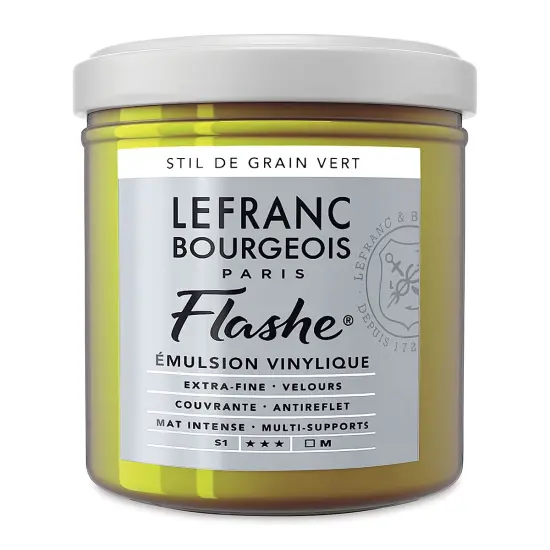 Lefranc & Bourgeois Flashe Vinyl Paint - Stil de Grain Green, 125 ml jar {1}