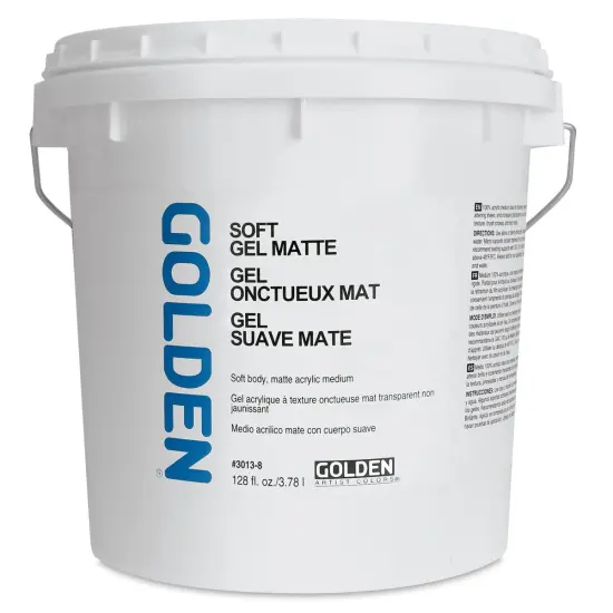 Golden Soft Acrylic Gel Medium - Matte, 128 oz tub {2}