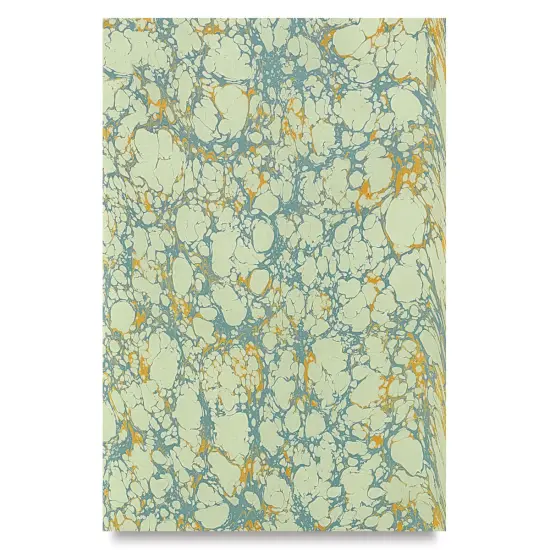 Books by Hand Marbled Paper - 12" x 19", Light Green {1}