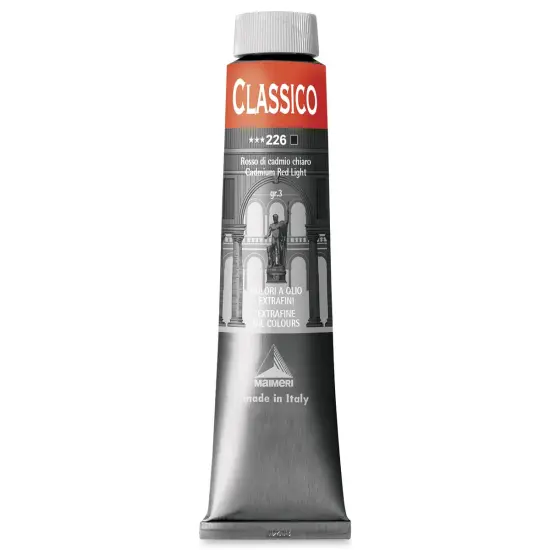 Maimeri Classico Oil Color - Cadmium Red Light, 200 ml tube {1}